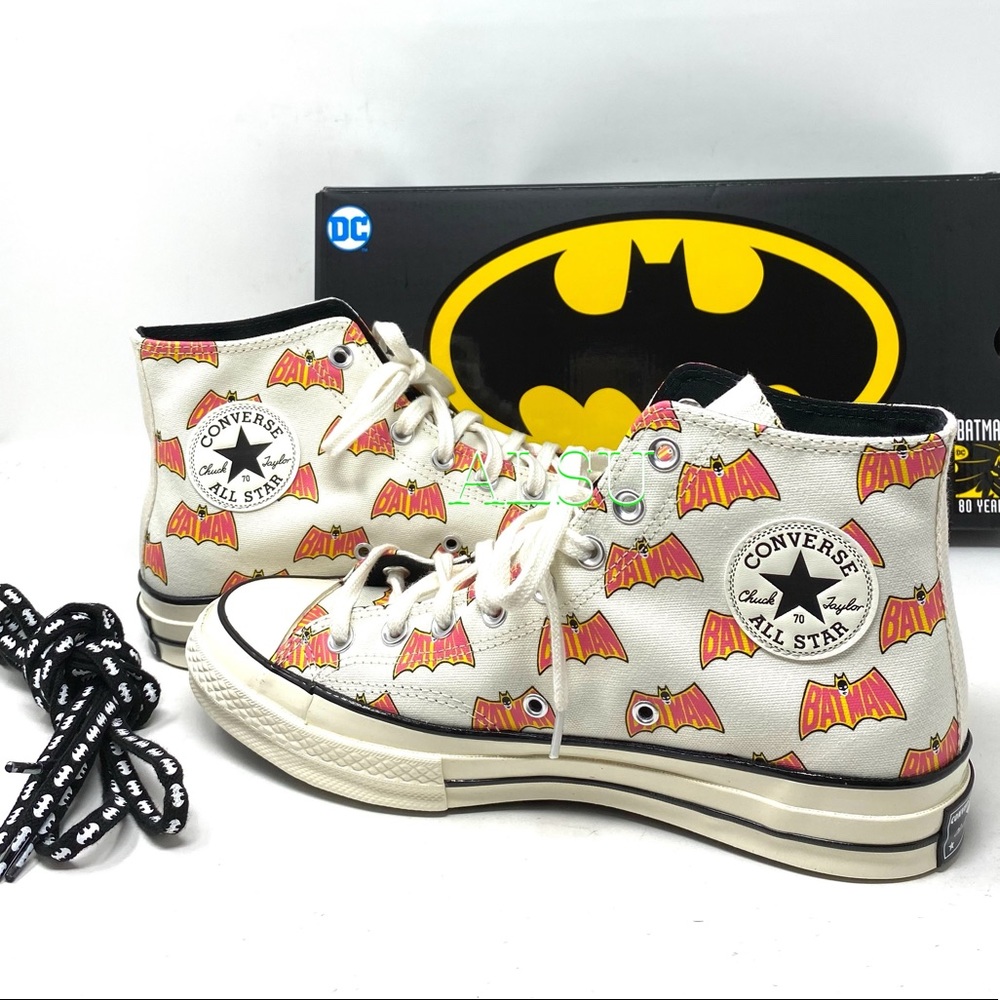 Converse & DC Batman Chuck 70 High Canvas  Egret M - Picture 2 of 12